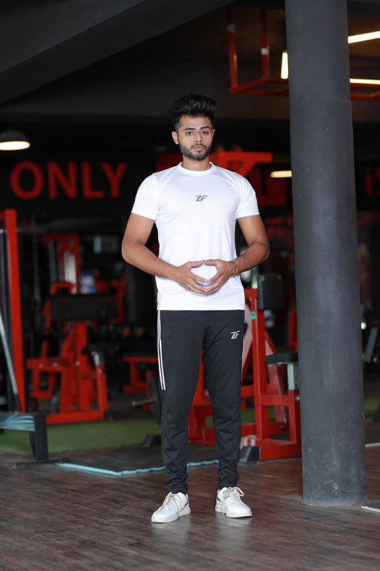 WHITE & BLACK SUMMER TRACKSUIT